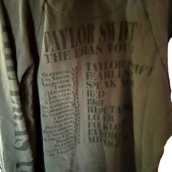 Taylor Swift Eras Oversized Hoodie Dark Grey SZ XL - Picture 3 of 5